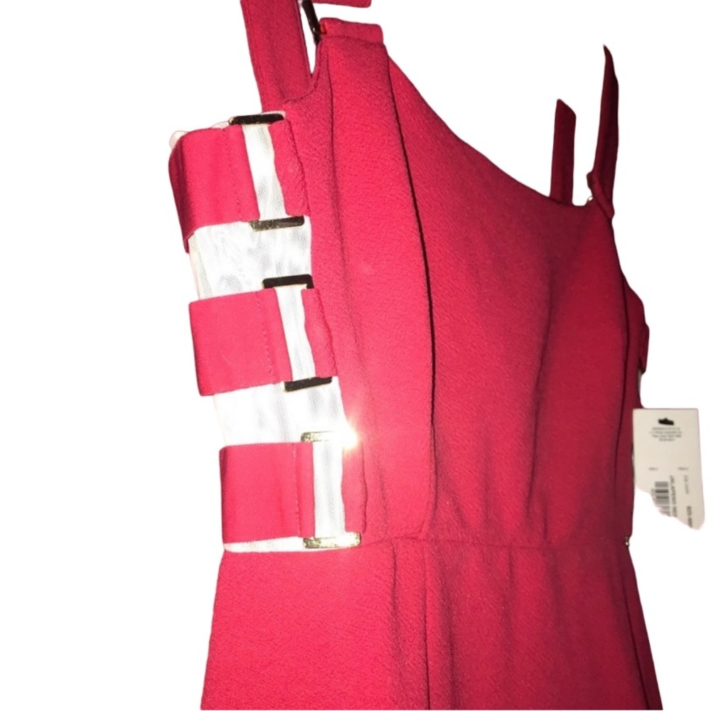 NWT Bold Elements Red Midlength Party Dress XS - Picture 5 of 11